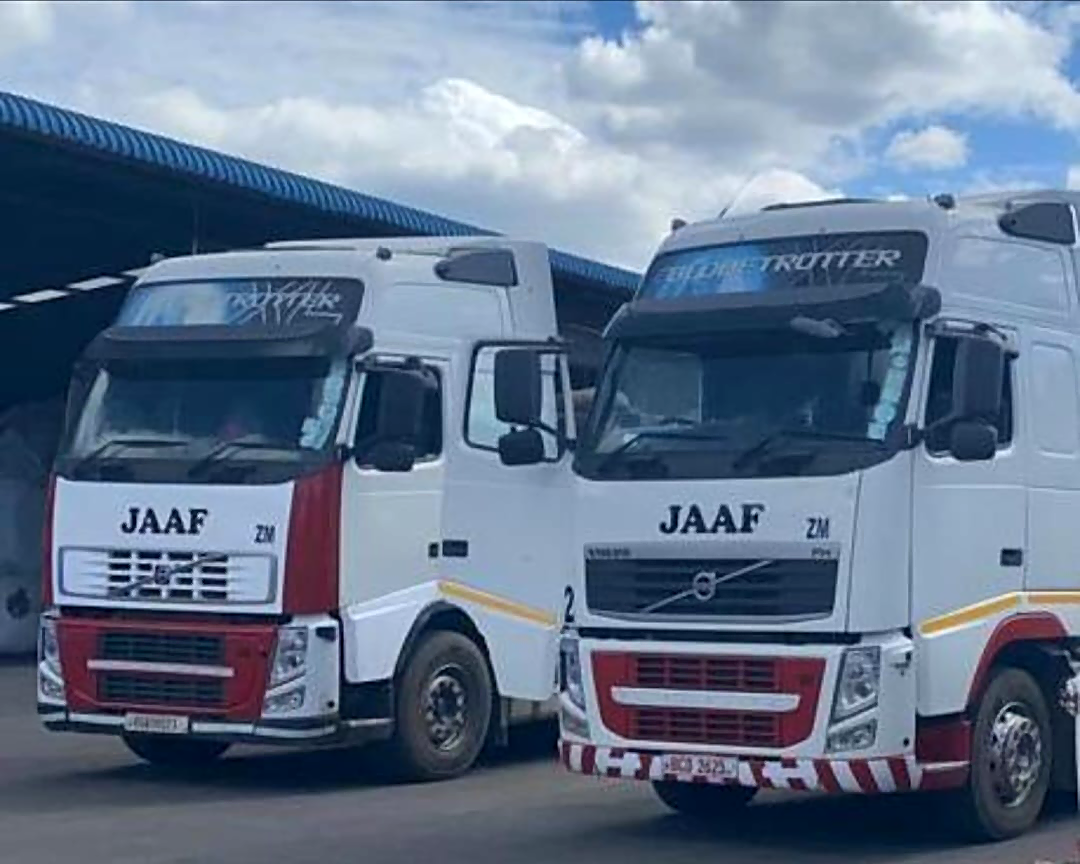 Two JAAF canopy trucks